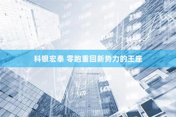 科银宏泰 零跑重回新势力的王座